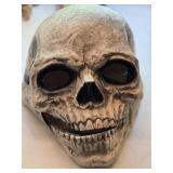 Latex Skull Moving Mouth Mask - Adult Mask