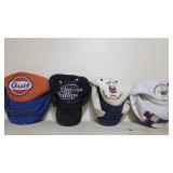 (4) Oil Company Caps