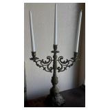 Coated Brass Candlestick Holder Candelabra 17"