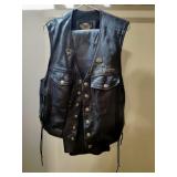 Biker Vest and Chaps Sz Med