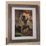 Framed Tarzan decor