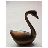 VTG 4" Solid Brass Swan