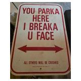 Parking Sign
