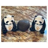2 Panda Figurines & More