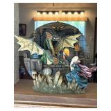 ARTMARK 2 Headed Dragon & Wizard 3D Display