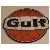 Gulf stained glass about 36in diam