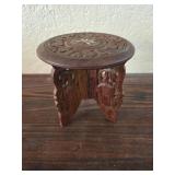 Small wooden plant stand