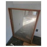 Framed Mirrored Glass 29.5x41.5