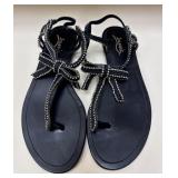 Sz 8 Joannis Black Bow Sandals