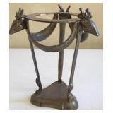 7" Brass Reindeer Stand