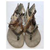 Sz 7.5 Aldo Bohemian-style Canvas and Leather