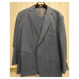 Sz: 40 58 7R  Fred Menï¿½s Custom Made Blue Suit