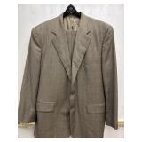 Sz: 40 58 7R  Menï¿½s Custom Made Brown Suit