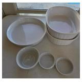 (2) 2.8 Liter CorningWare French White Casserole