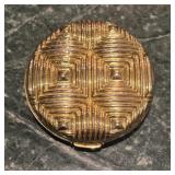 Vintage Estes Lauder Gold Tone Metal Powder