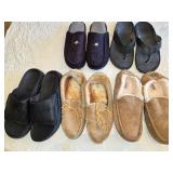 (5) Prs Mens Slippers, Moccasins, Slides &