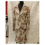 Gina Mantelli Brown Skirt Suit Sz 10