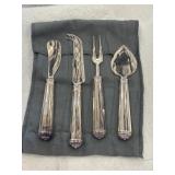 (4) Silver Plated Cheese Serving Tools A