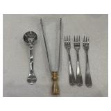 (5) piece set of silver