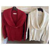 (2) Sz M Old Navy Knitted Sweaters cowl Neck