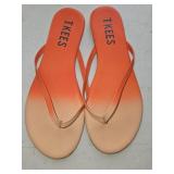 Sz 8 TKEES Ombrï¿½ Leather Flip Flops