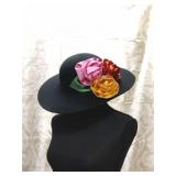 Lancaster ï¿½ Designer Black Wool Ladies Hat with