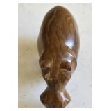 Hand Carved Wooden Hippopotamus