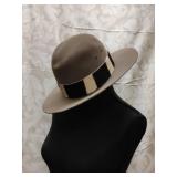 African Safari Designer Brown Hat w/Fur Band