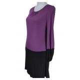 Sz Med NWT Trina Turk Shift Dress Purple Black