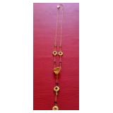 Tanya Farah Citrine Drop Necklace w/Large