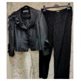 ST Thomas Black Pantsuit Size 12