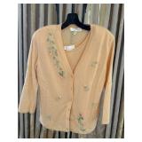 Sz 6 Escada 2 Pc Set Sweater Cardigan