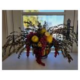 Metal Bowl wLarge /Fruit Arrangement