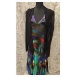 Elana Kattau Multicolor Stretch Dress w/ Mesh