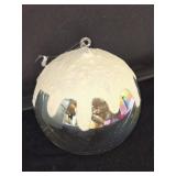 6" Hand Blown Glass Ornament w/Snow Cap