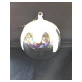 5.5"  Hand Blown Ornament w/Snow Cap