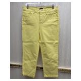 Sz: 6 ï¿½NYDJï¿½ Yellow Womens Cropped Jeans