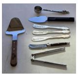 Assorted Cheese Knives & Spreaders + Nut Cracker