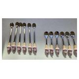 Set of 8 Ice Cream Spoons w/ Ice Cream Cone