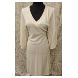 BCBGMAXAZRIA Cream Merino Wool Dress Sz XS/SM