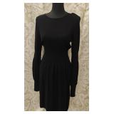 Magaschoni Black Cashmere Dress Sz MD