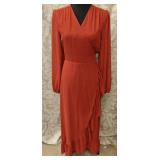 Sugar Lips Red Polka Dot Wrap Dress Sz  MD