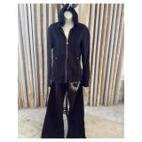 Sz L Twisted Heart 2 Pc set Brown Tracksuit