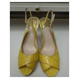Sz 8 Cole Haan Sandals Yellow Python Print
