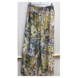 Sz: M Diane Pierr Colorful Wide Leg Pants