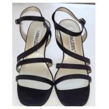 Sz 7.5 Dark Plum Sam & Libby Strappy Heels