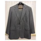 Sz: 40 58 7R  Fred Custom Menï¿½s Pin Stripe Suit