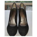 Sz 8 Nine West Platform Shoes w/Rhinestones