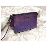 Coach Corner Zip Wristlet in Iridescent
