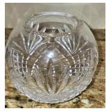 4" Cut Glass Rose Bowl